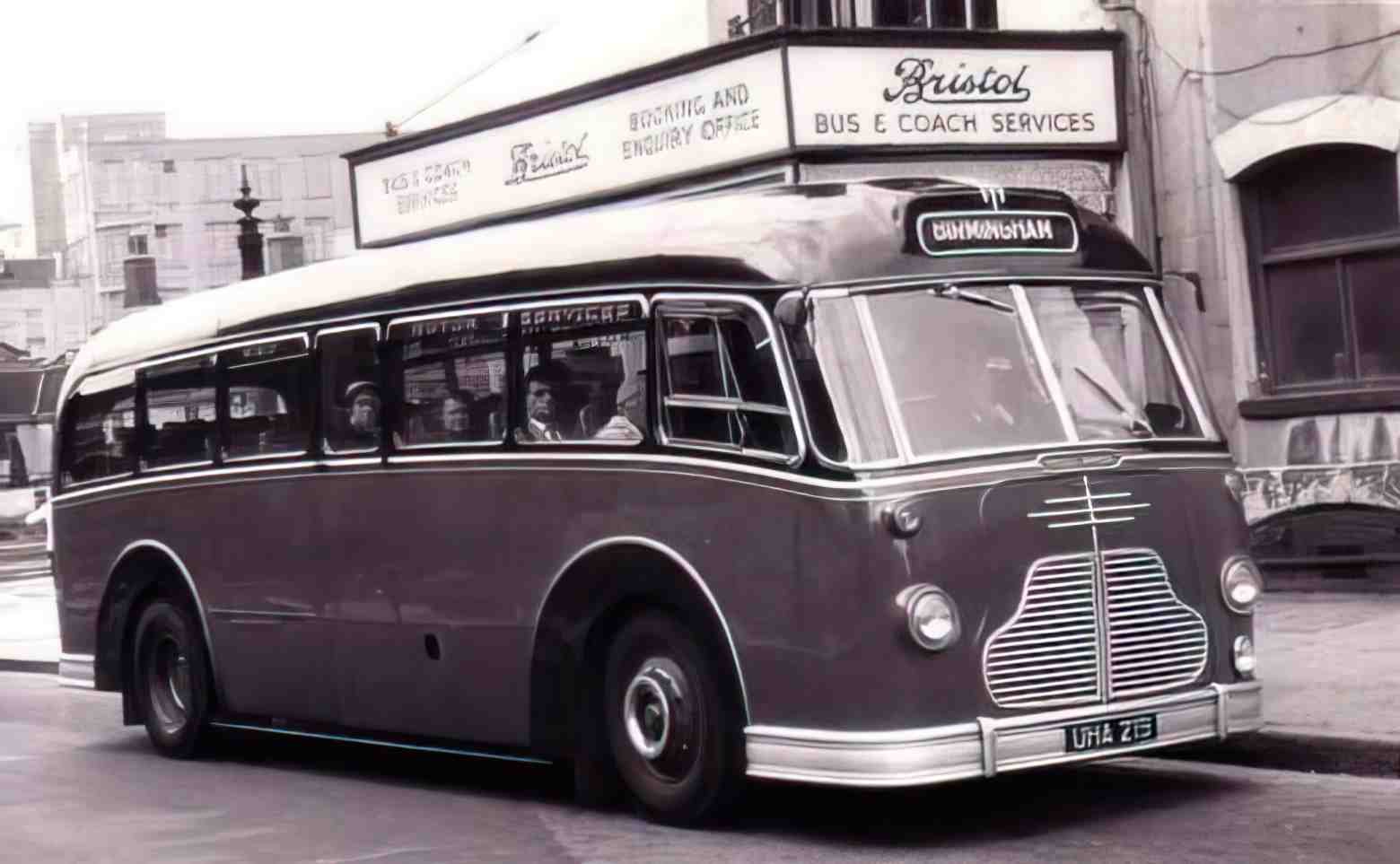 Gloucestershire Bristol Bus and Coach Services 1950s Vintage A4 Photo Print