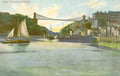 Gloucestershire Bristol Clifton Suspension Bridge 1906 Vintage A4 Photo Print