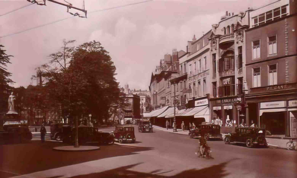 Gloucestershire Bristol College Green III Vintage A4 Photo Print