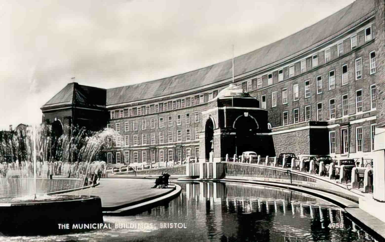 Gloucestershire Bristol Municipal Buildings Vintage A4 Photo Print