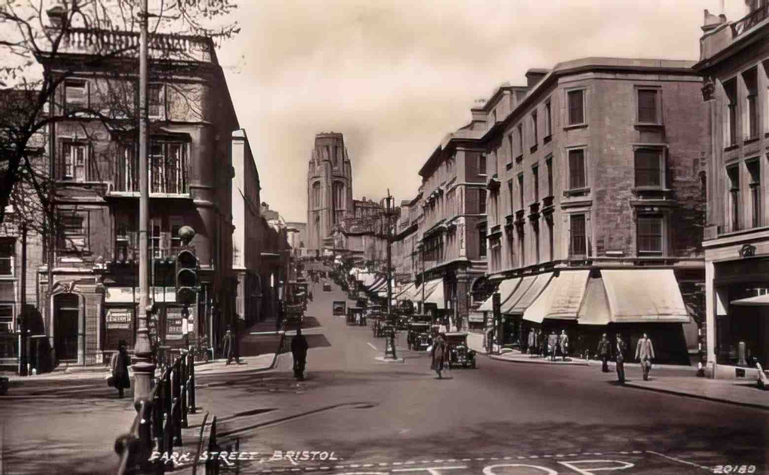 Gloucestershire Bristol Park Street Vintage A4 Photo Print