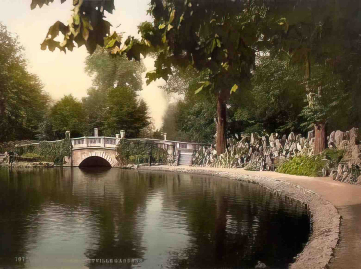 Gloucestershire Cheltenham Pittville Gardens Vintage A4 Photo Print