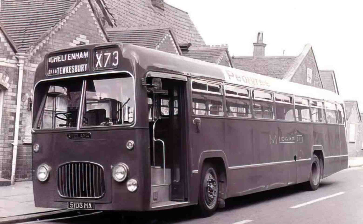 Gloucestershire Cheltenham Single Decker Bus 1950s Vintage A4 Photo Print