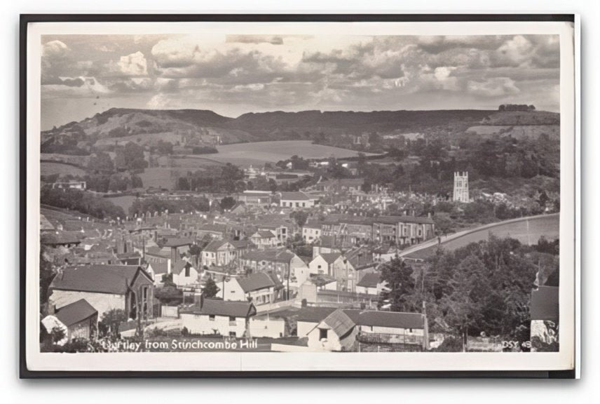 Gloucestershire Dursley Village View From Stinchcombe Hill Vintage A4 Photo Print