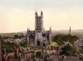 Gloucestershire Gloucester Cathedral from Church Tower Vintage A4 Photo Print