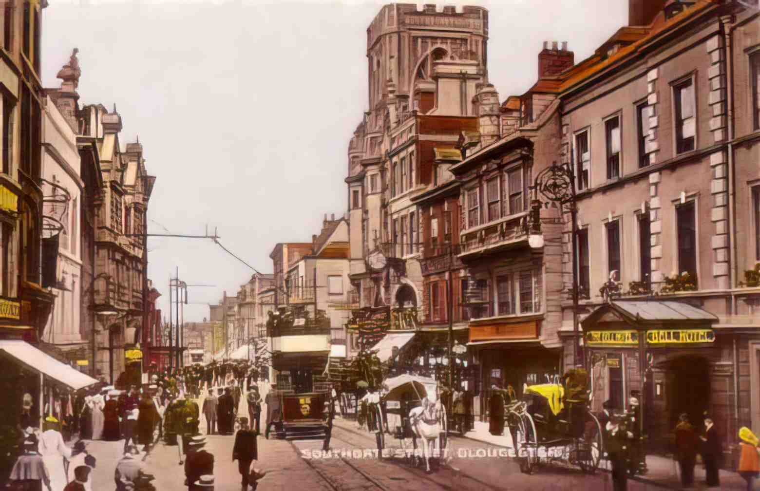 Gloucestershire Gloucester Southgate Street II Vintage A4 Photo Print