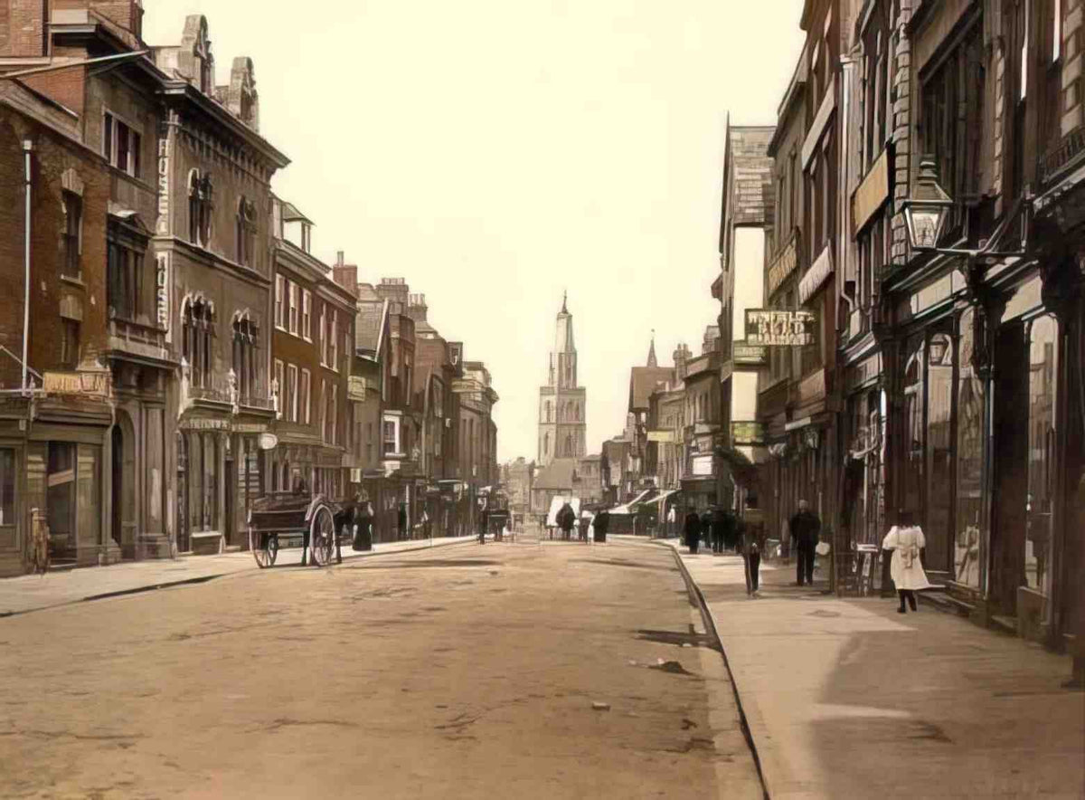 Gloucestershire Gloucester Westgate Street Vintage A4 Photo Print