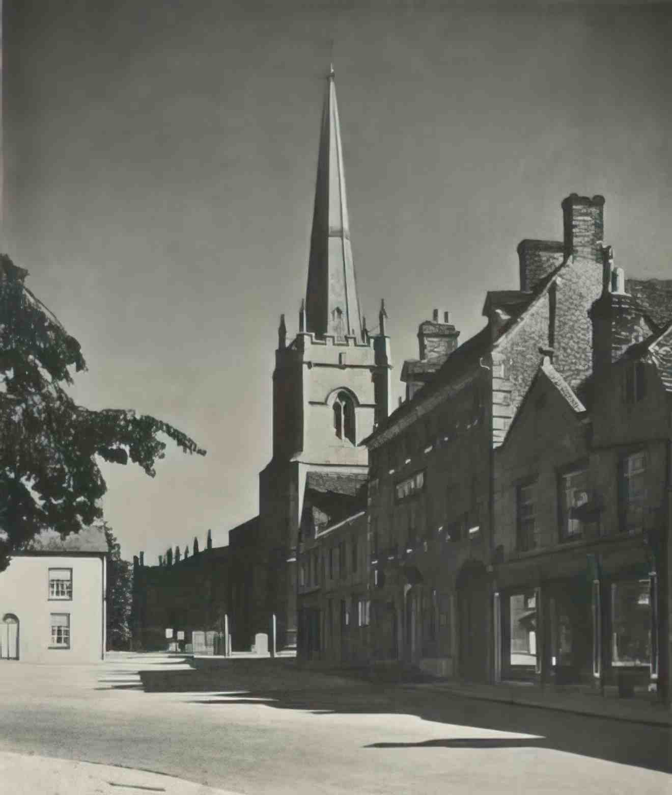 Gloucestershire Lechlade Church c1930s Vintage A4 Photo Print
