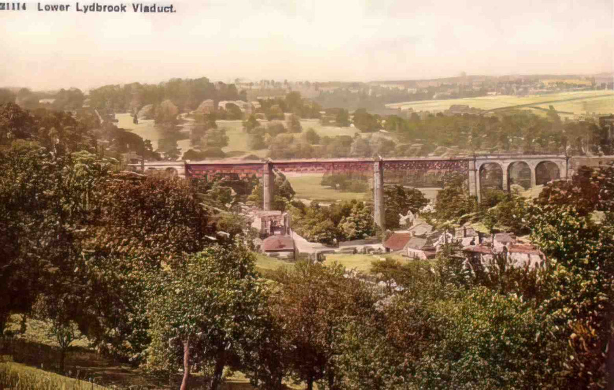 Gloucestershire Lower Lydbrook Viaduct II Vintage A4 Photo Print