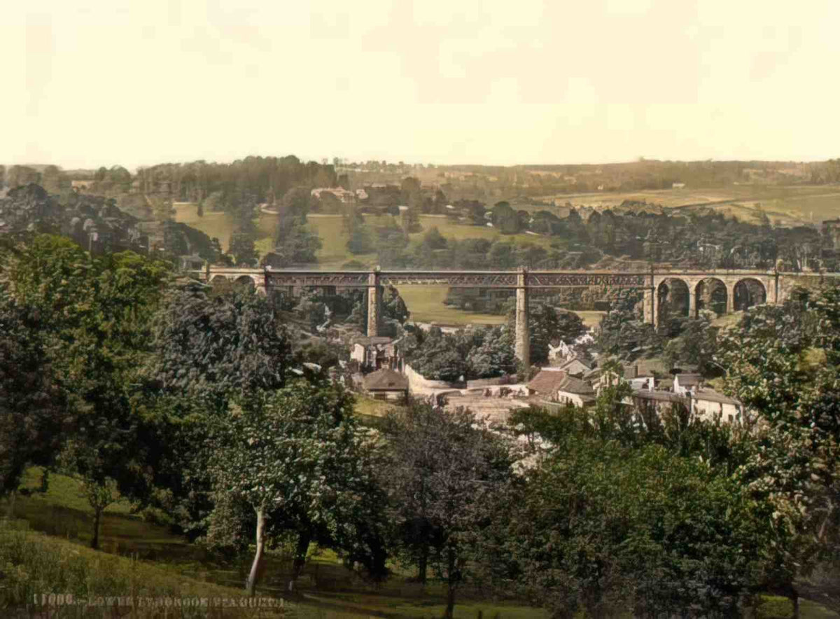 Gloucestershire Lower Lydbrook Viaduct Vintage A4 Photo Print