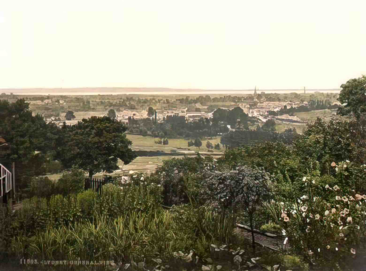 Gloucestershire Lydney General View Vintage A4 Photo Print