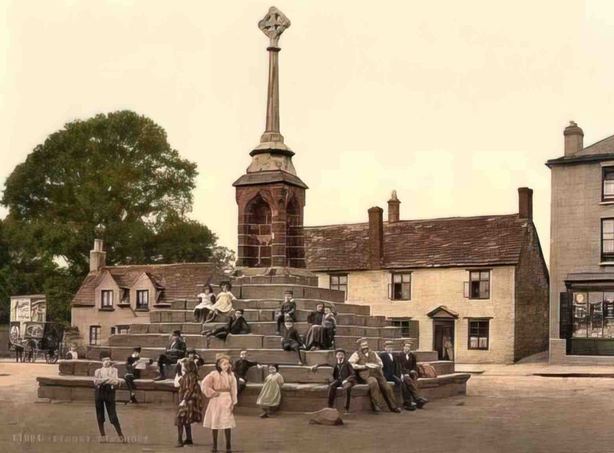 Gloucestershire Lydney The Cross Vintage A4 Photo Print