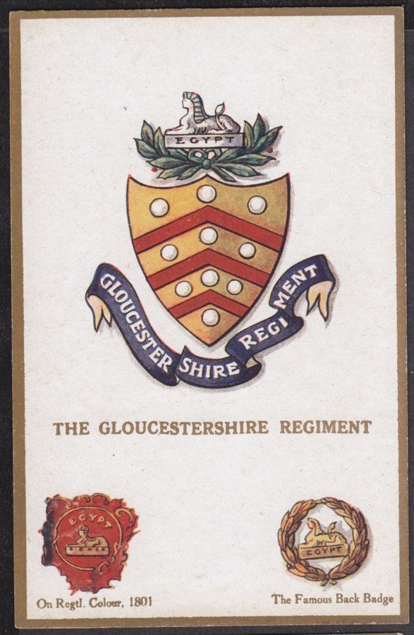 Gloucestershire Regiment Badge Vintage A4 Photo Print