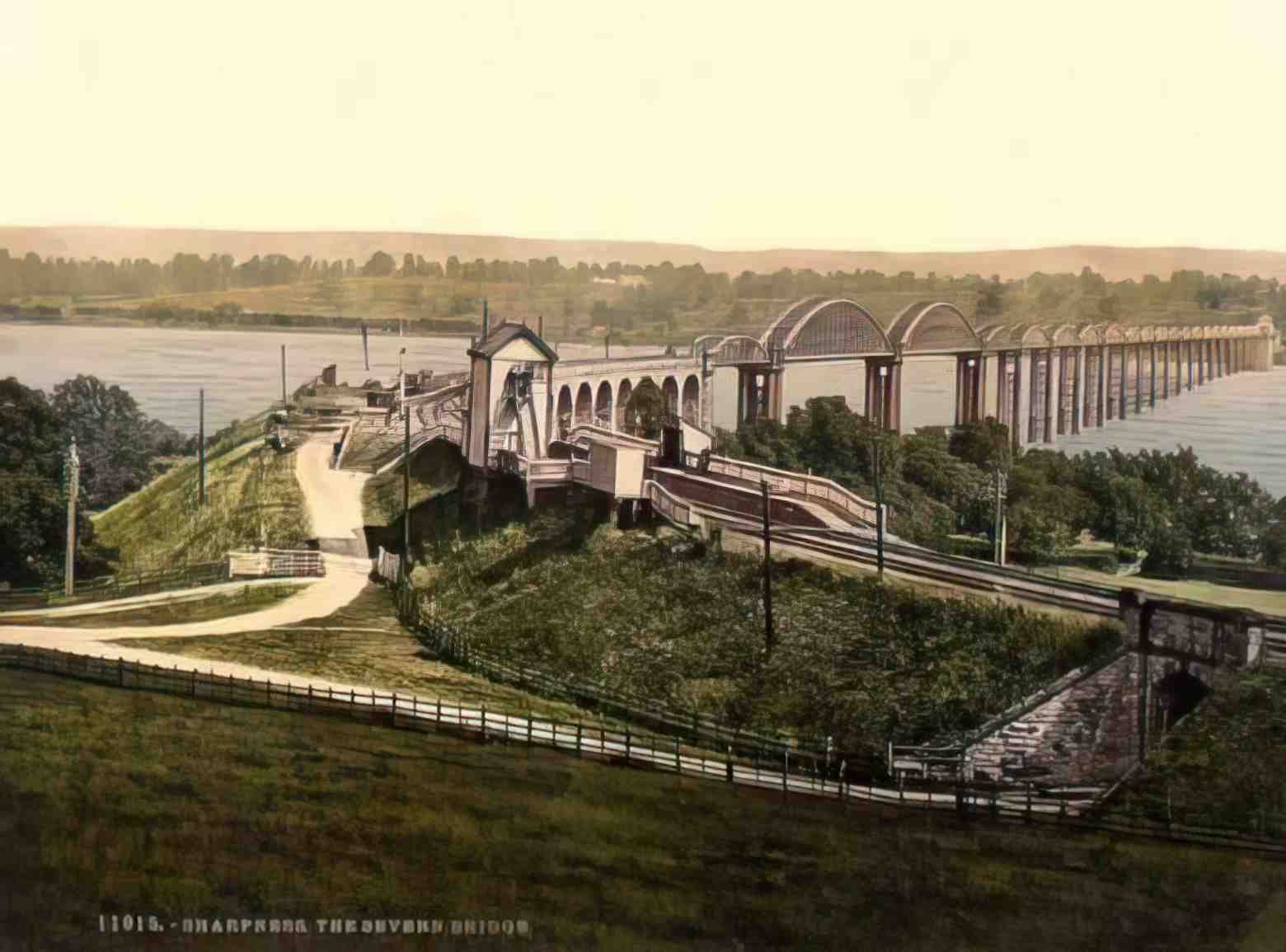 Gloucestershire Sharpness The Severn Bridge Vintage A4 Photo Print