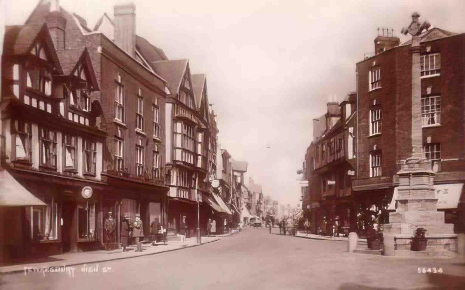 Gloucestershire1 Tewkesbury1 High Street Vintage A4 Photo Print