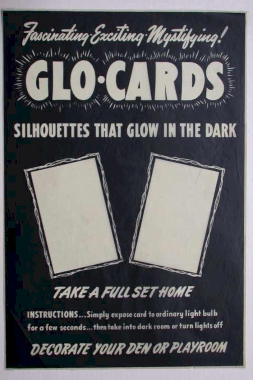 Glow Cards Den Vintage Retro Advert Ads A4 Photo Print