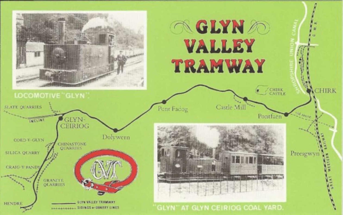 Glyn Valley Tramway 3 Vintage Retro Advert Poster A4 Photo Print