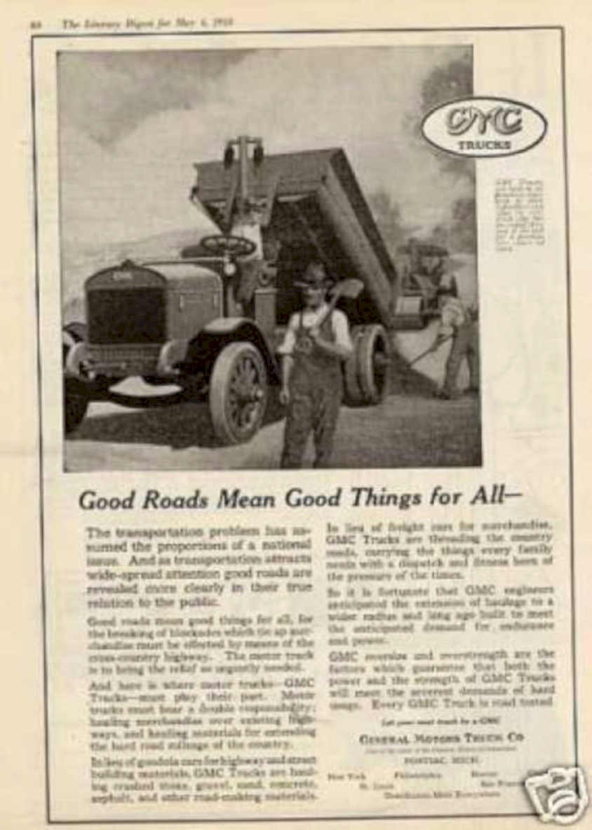 Gmc Trucks Road Vintage Retro Advert Ads A4 Photo Print