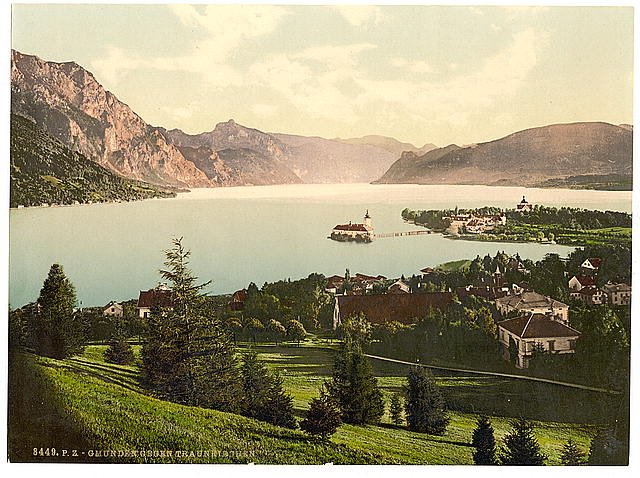 Gmunden Upper Austria 2 Vintage A4 Photo Print