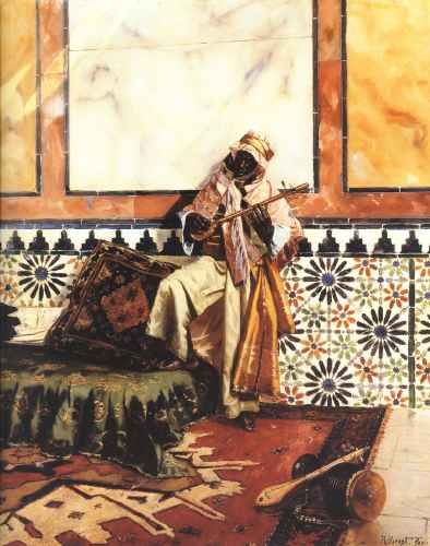 Gnaoua In A North African Interior A4 Photo Print