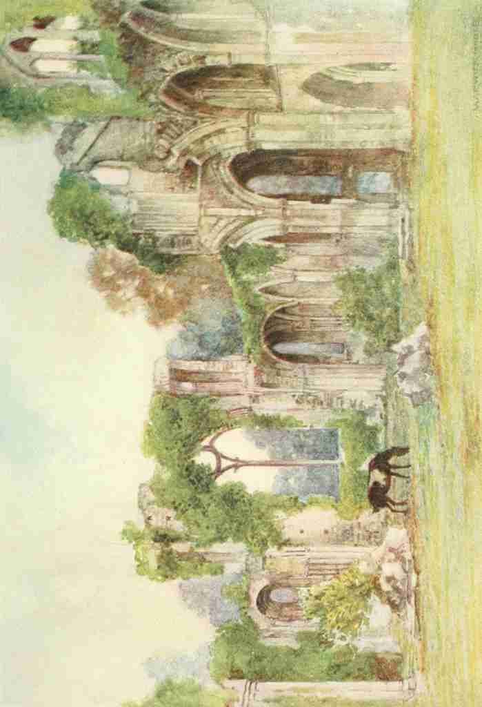 Goble Warwick 1862 1943 Greater Abbeys of England 1908 Netley Abbey The East Window A4 Photo Print