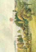 Goble Warwick 1862 1943 Greater Abbeys of England 1908 St Albans Cathedral from Verulam Hills A4 Photo Print