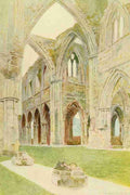 Goble Warwick 1862 1943 Greater Abbeys of England 1908 Tintern Abbey Interior A4 Photo Print