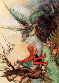 Goble Warwick 1862 1943 The Fairy Book 1913 Avenant delivered his phial A4 Photo Print
