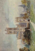 Goble Warwick Abbeys England 1908 Evesham Abbey A4 Photo Print
