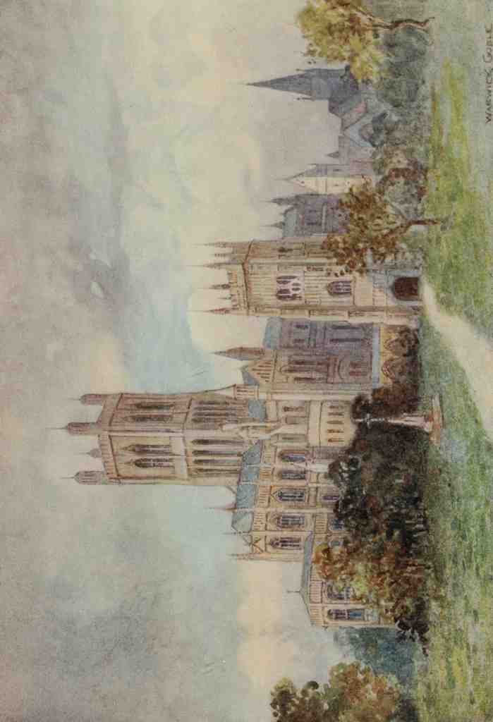 Goble Warwick Abbeys England 1908 Evesham Abbey A4 Photo Print