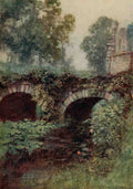 Goble Warwick Abbeys England 1908 Fountains Abbey A Bridge A4 Photo Print