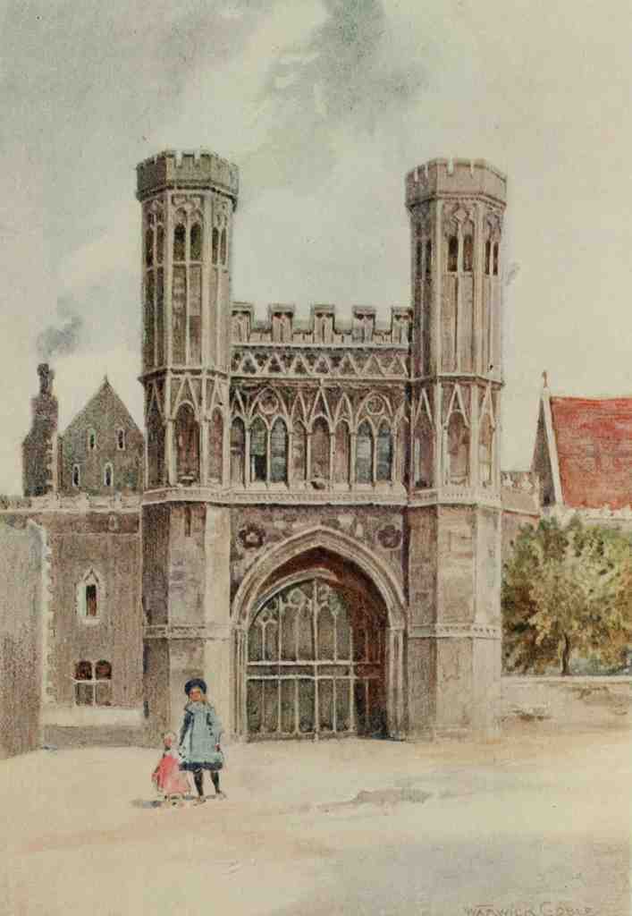 Goble Warwick Abbeys England 1908 St. Augustines Canterbury A4 Photo Print