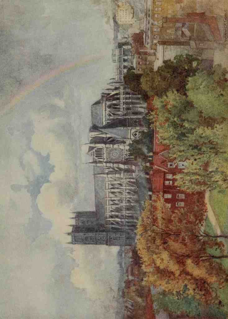 Goble Warwick Abbeys England 1908 Westminster Abbey From South East A4 Photo Print