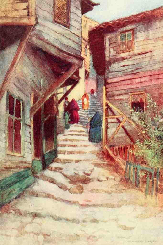 Goble Warwick Constantinople 1906 A Step Street A4 Photo Print