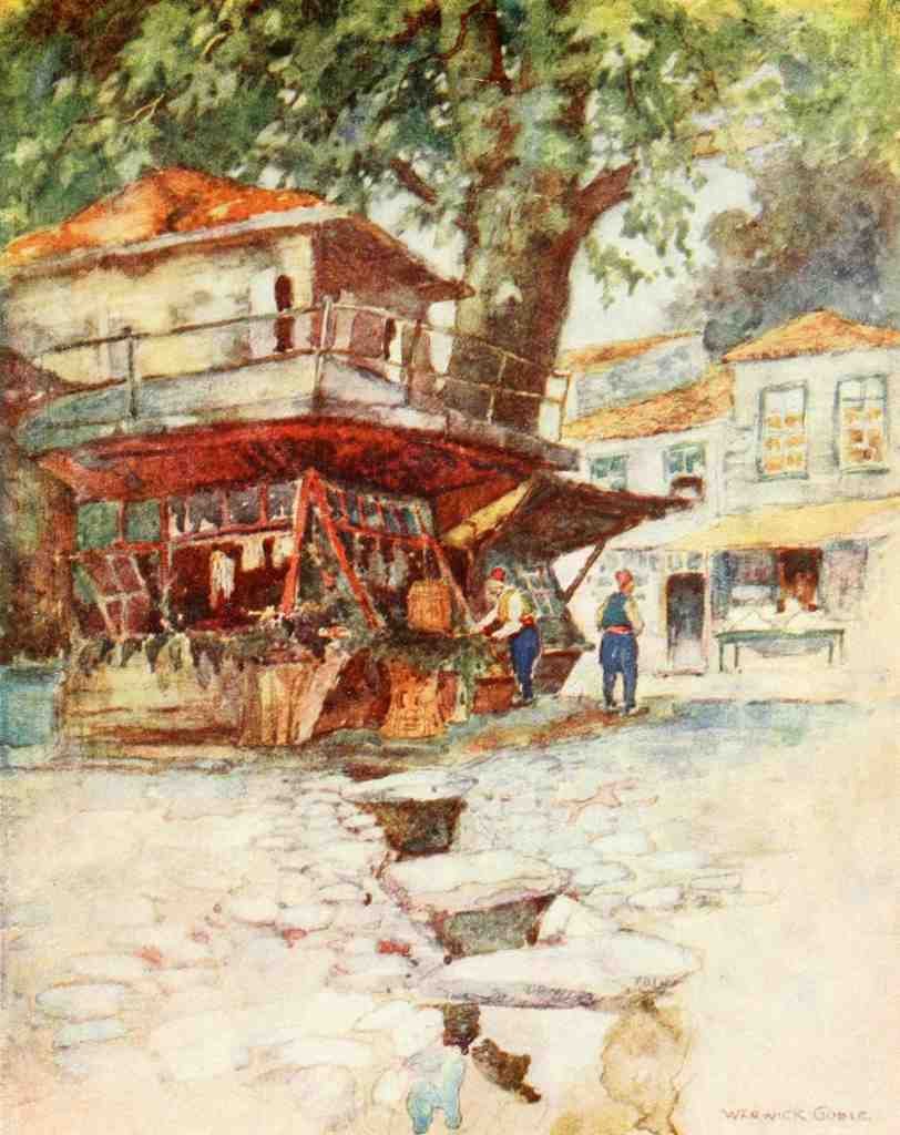Goble Warwick Constantinople 1906 A Village Store At Kavak A4 Photo Print
