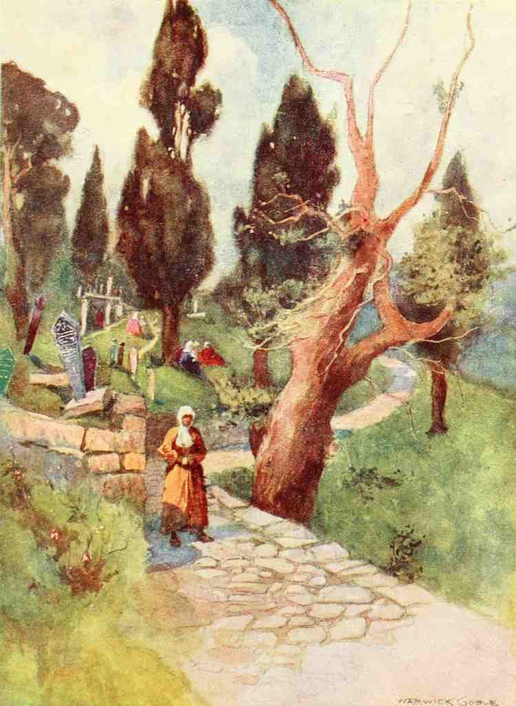 Goble Warwick Constantinople 1906 Cemetery At Eyoub A4 Photo Print