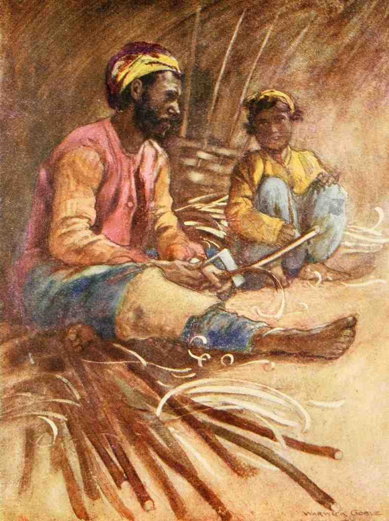 Goble Warwick Constantinople 1906 Gypsy Basket Maker A4 Photo Print