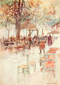 Goble Warwick Constantinople 1906 Open Air Cafe Stamboul A4 Photo Print