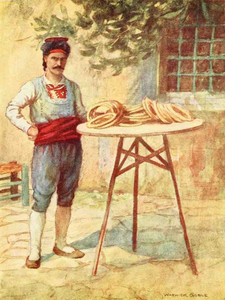 Goble Warwick Constantinople 1906 Simit Seller A4 Photo Print