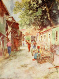 Goble Warwick Constantinople 1906 Street Scene Clay Works A4 Photo Print