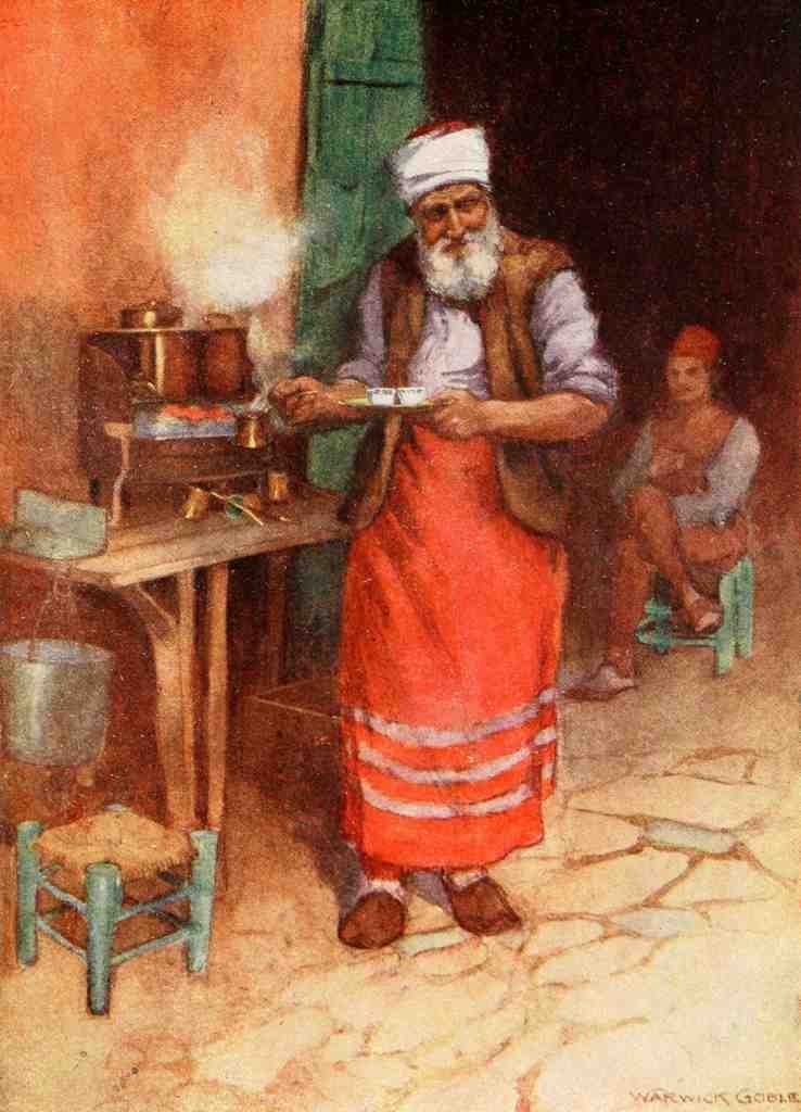 Goble Warwick Constantinople 1906 Turkish Coffee A4 Photo Print