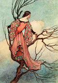 Goble Warwick Fairy Book 1913 At Even Tide She Climbed Into A Tree A4 Photo Print