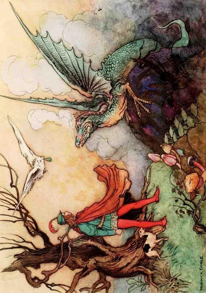 Goble Warwick Fairy Book 1913 Avenant Delivered His Phial A4 Photo Print