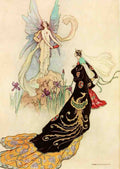 Goble Warwick Fairy Book 1913 Fairy Re Welcome Her Majesty A4 Photo Print