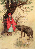Goble Warwick Fairy Book 1913 Is It Far From Hence Asked Wolf A4 Photo Print