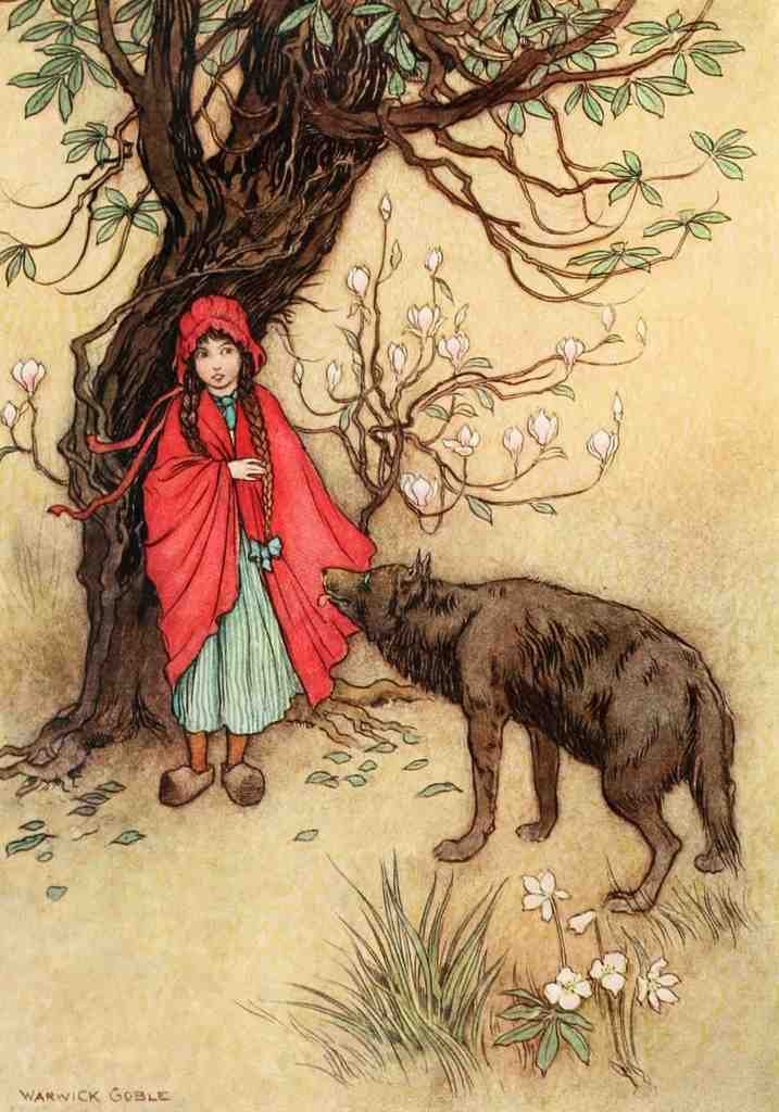 Goble Warwick Fairy Book 1913 Is It Far From Hence Asked Wolf A4 Photo Print