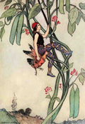 Goble Warwick Fairy Book 1913 Jack Reached Top Of Beanstalk A4 Photo Print