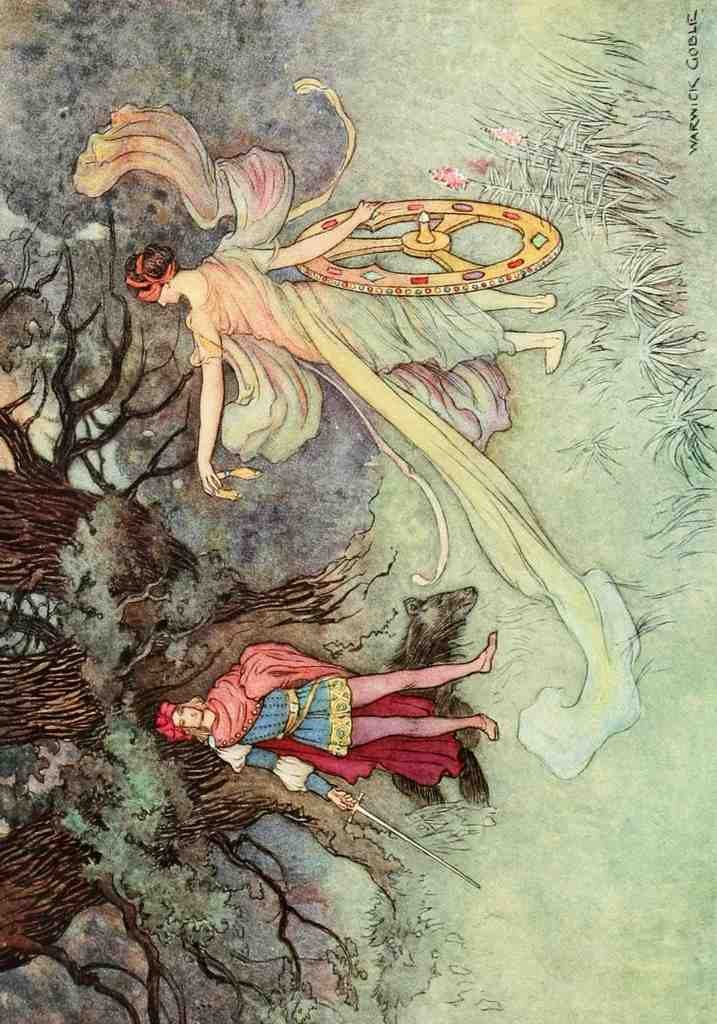Goble Warwick Fairy Book 1913 Lady N Gave Him A Purse A4 Photo Print