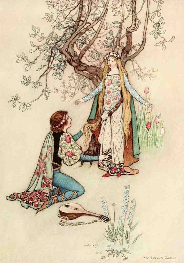 Goble Warwick Fairy Book 1913 Riquet With Tuft Appeared In Her Eyes A4 Photo Print