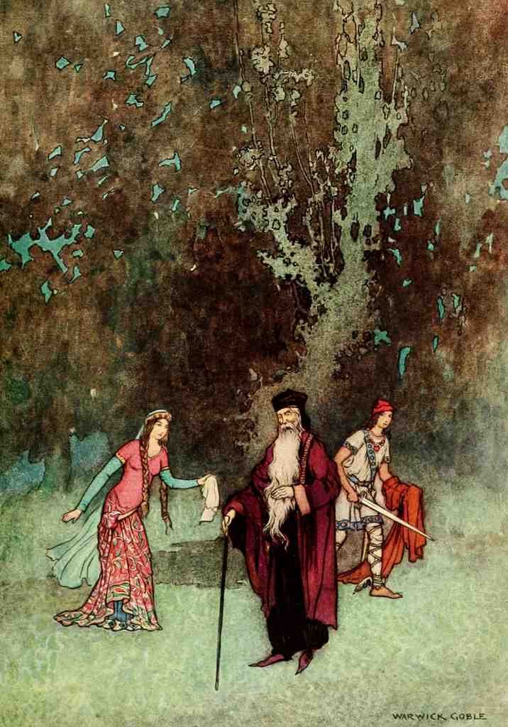 Goble Warwick Fairy Book 1913 She Gave Hankerchief To Magician A4 Photo Print